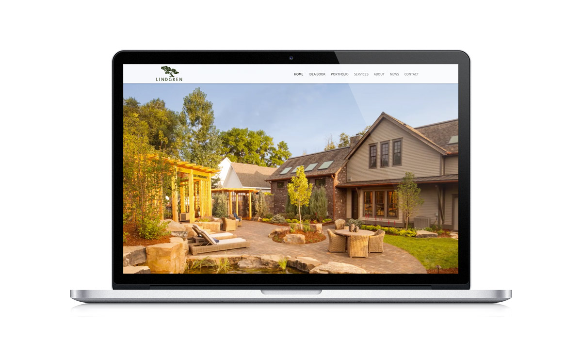 New Desktop Website Screenshot - Lindgren Landscape